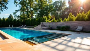 Transform your outdoor living space with beautiful hardscapes & pools for relaxation and entertainment.