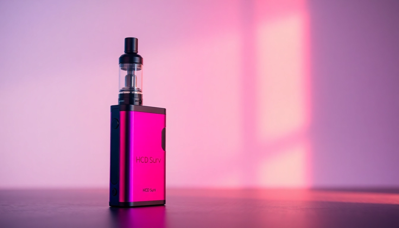 Discover HQD Surv kaufen, showcasing the vibrant design of HQD Surv vape in a stylish setting.