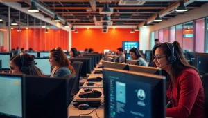 Engaged agents at call centers in Tijuana, Mexico, providing exceptional customer service.