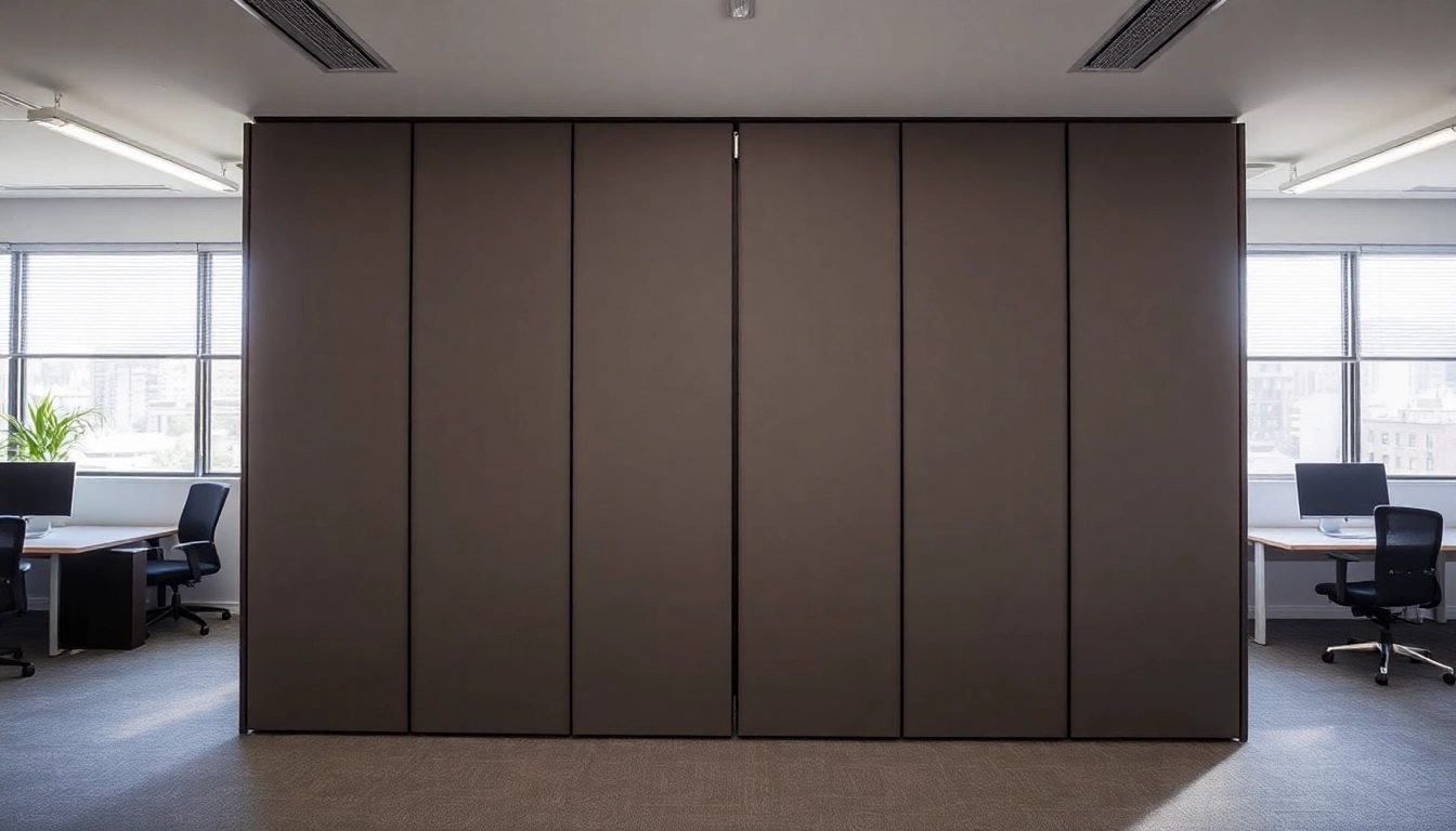 Enhance your workspace with a Folding Partition Wall that effortlessly divides and organizes office areas.