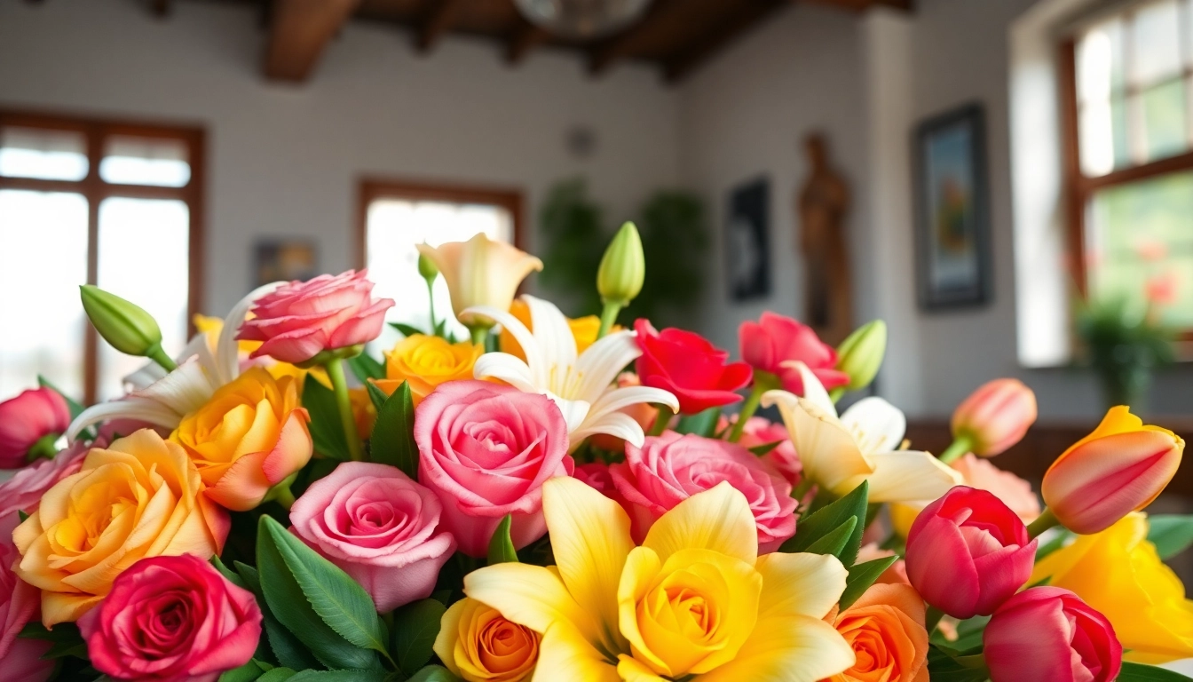 Admire a vibrant bouquet of Irvine flowers highlighting freshness and beauty.